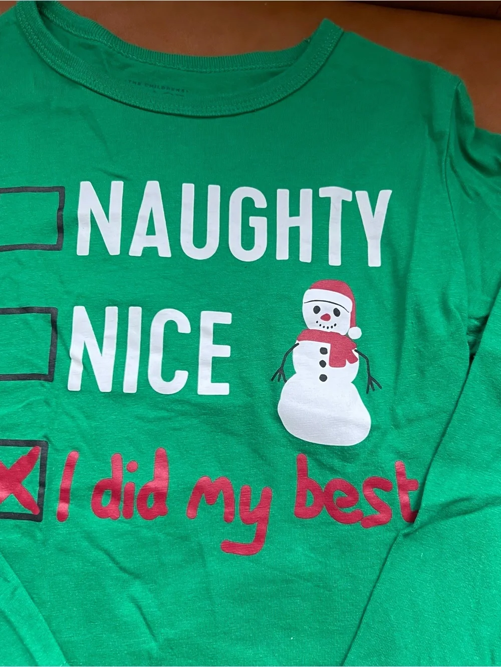 The Children's Place 2 PC Toddler 4T Christmas Holiday Long Sleeve Crewneck Tee